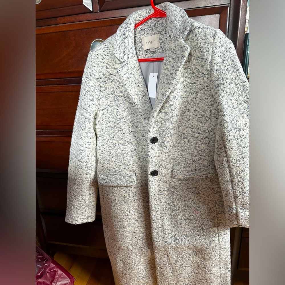 Loft never worn boucle coat